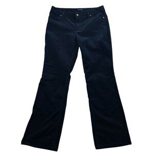 Lands' End Womens Pants Size 12 Corduroy Bootcut Casual Classic Retro Black  Y2K